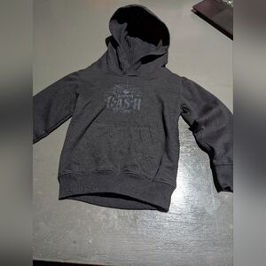 Black Johnny Cash Hoodie Size 2T